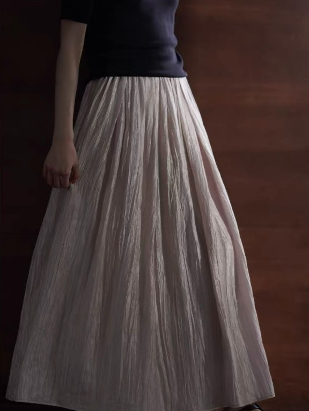 Haddie Textured Flowy Skirt