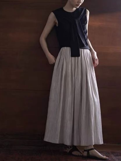 Haddie Textured Flowy Skirt