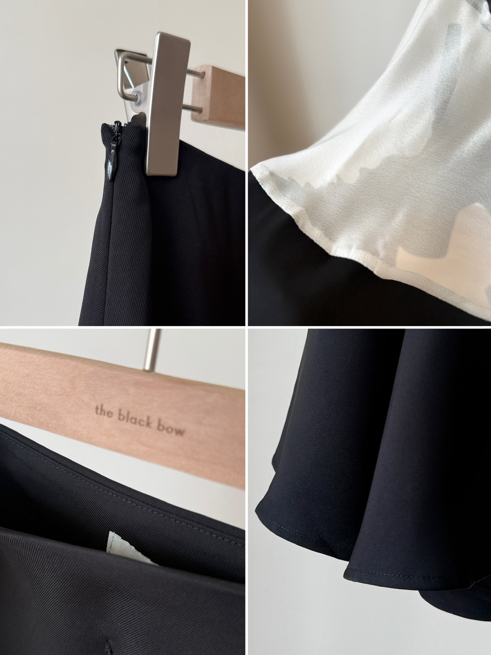 Moonrya Sheer Hem Panel Maxi Skirt