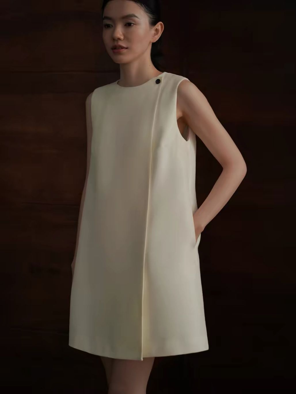 Herta Textured Shift Dress