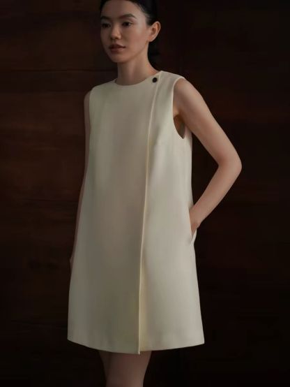Herta Textured Shift Dress