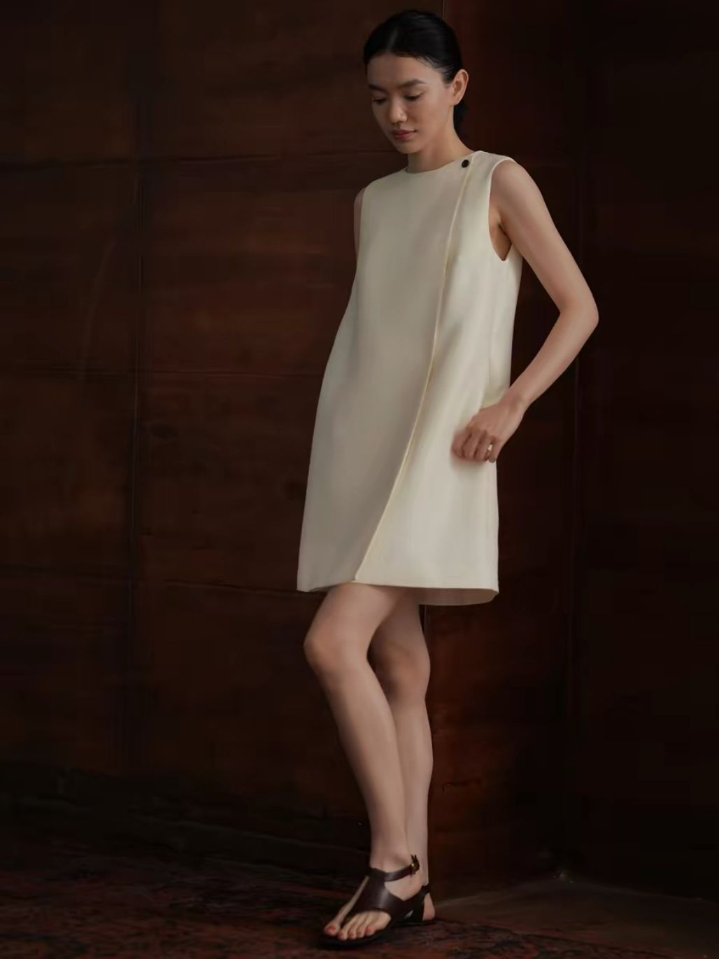 Herta Textured Shift Dress