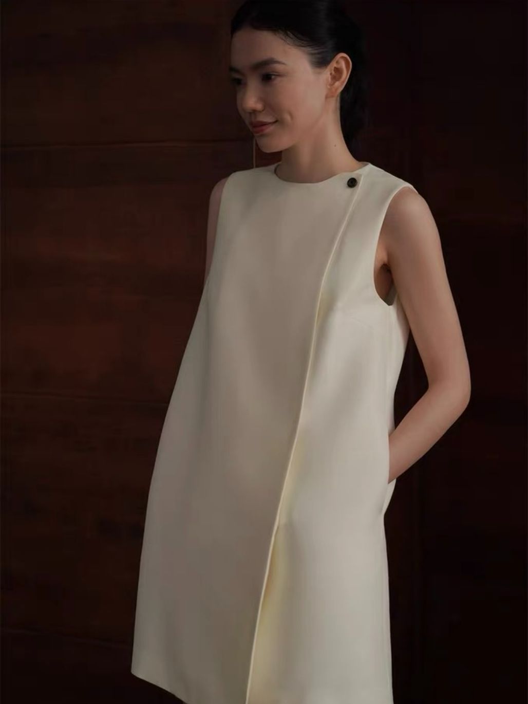 Herta Textured Shift Dress