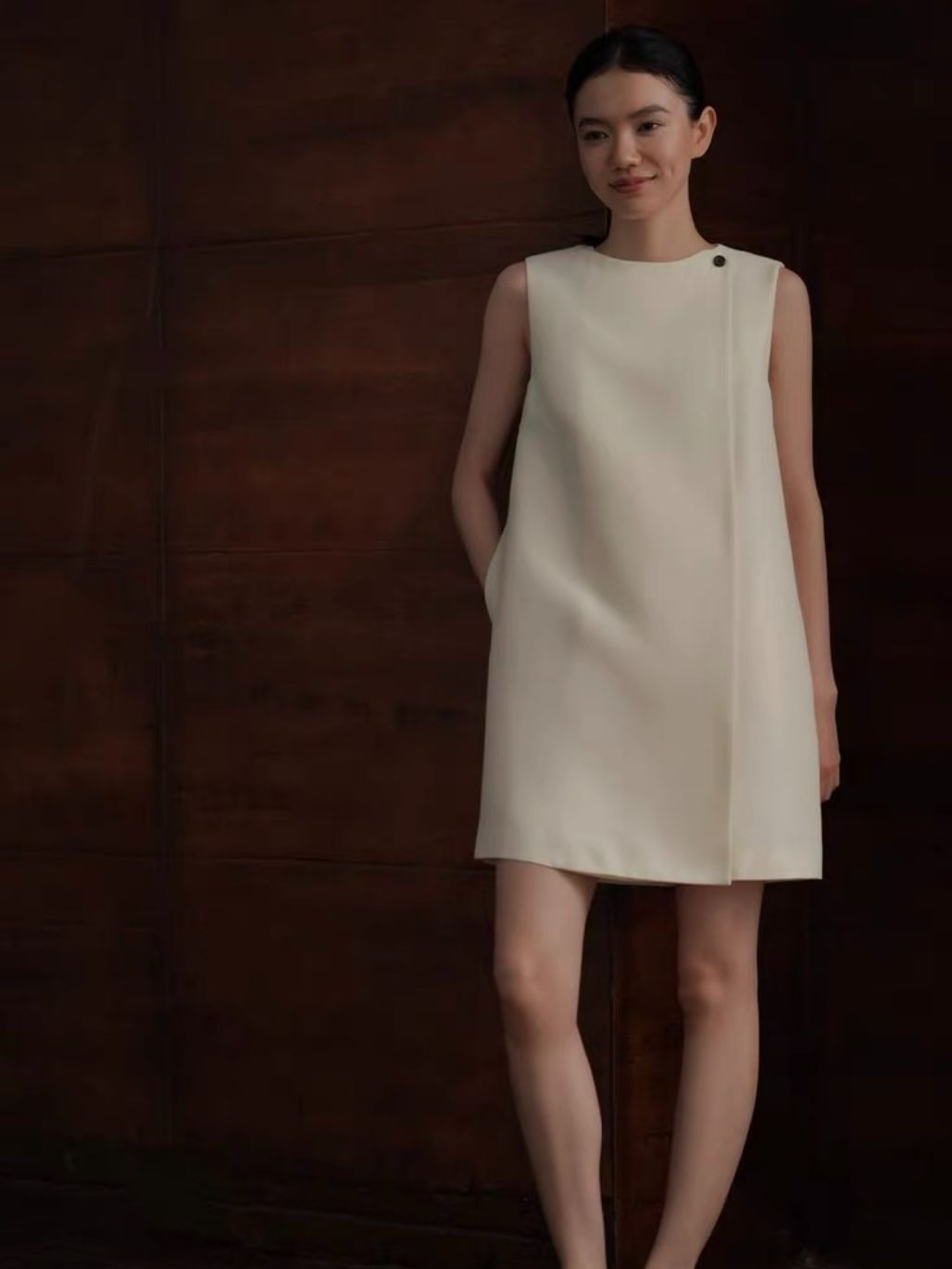 Herta Textured Shift Dress