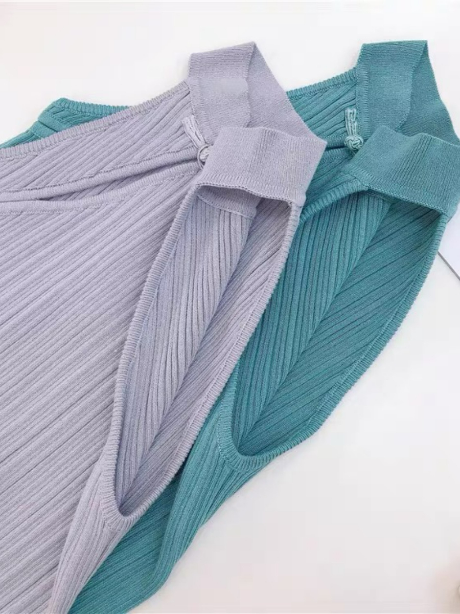 Li Ye Halter Neck Oriental Top