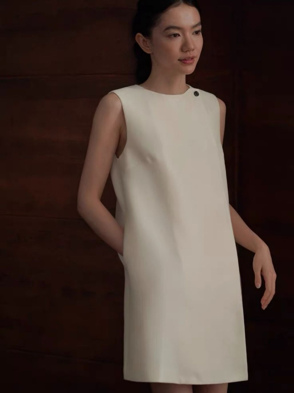 Herta Textured Shift Dress
