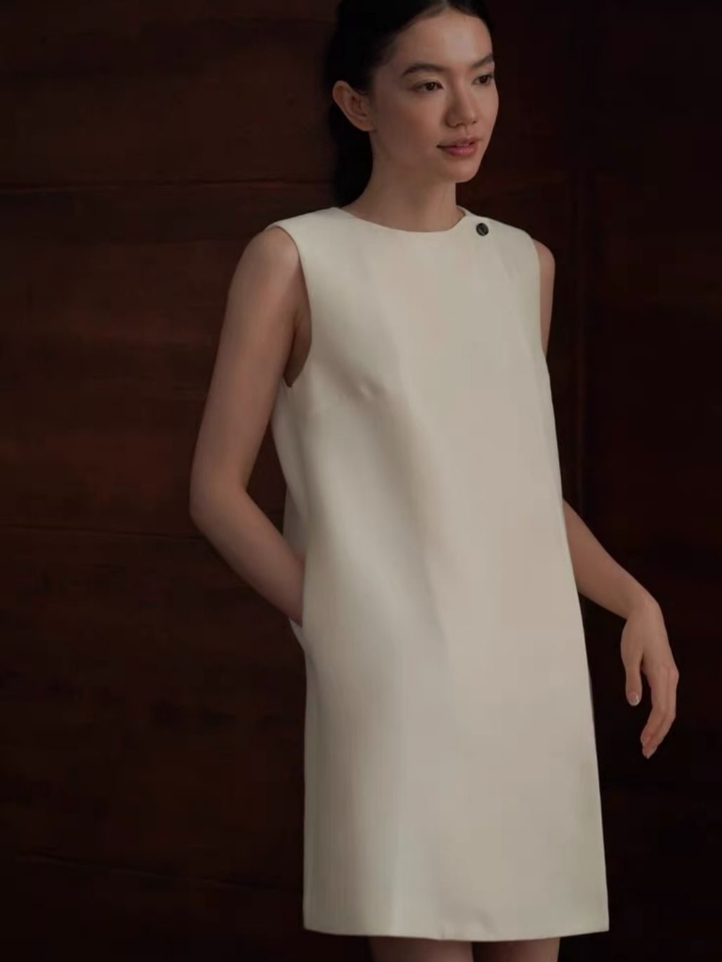 Herta Textured Shift Dress