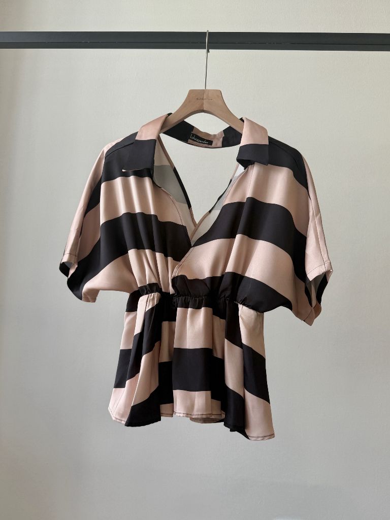 Vedha Bold Stripes Binding Top