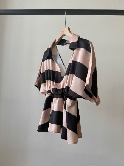Vedha Bold Stripes Binding Top