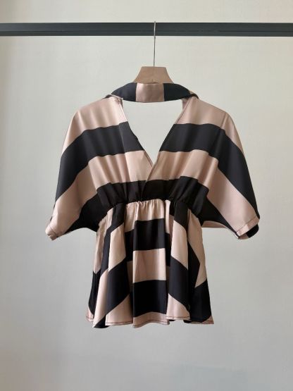 Vedha Bold Stripes Binding Top