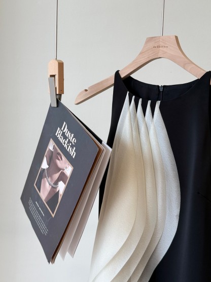 Moony Draped Fringe Mini Dress