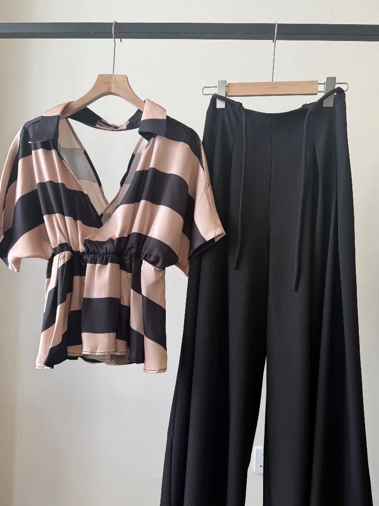 Vedha Bold Stripes Binding Top
