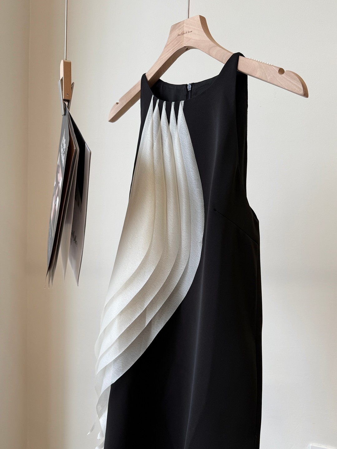 Moony Draped Fringe Mini Dress