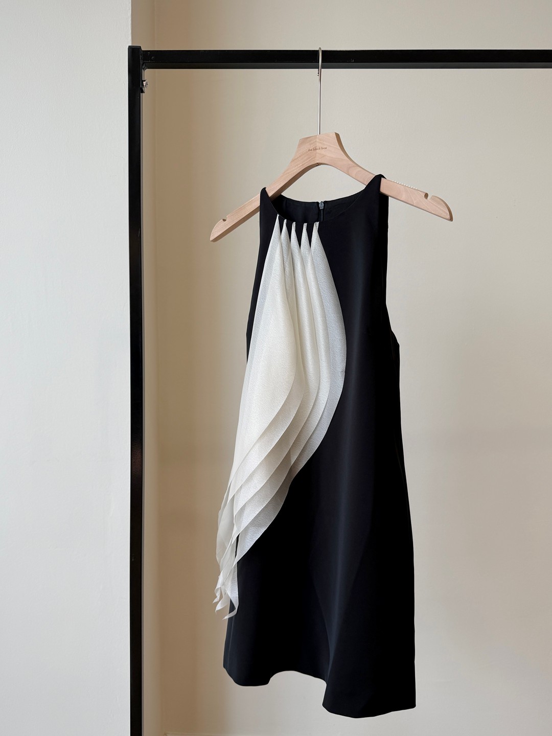 Moony Draped Fringe Mini Dress
