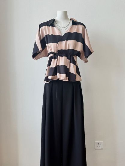 Vedha Bold Stripes Binding Top