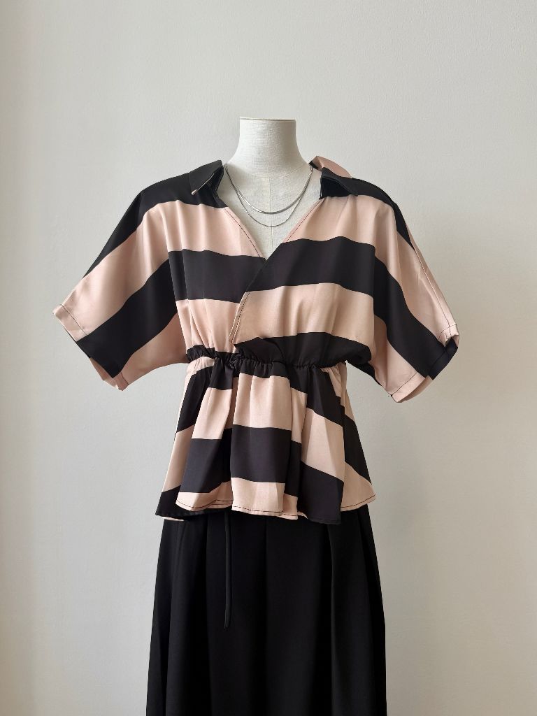 Vedha Bold Stripes Binding Top