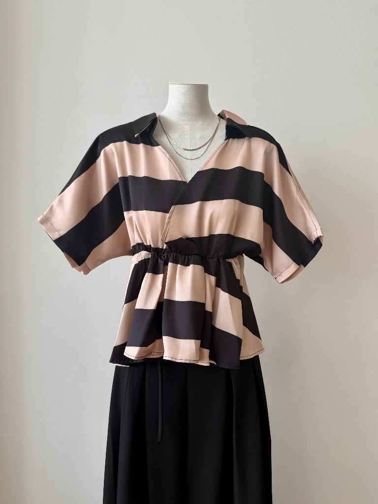 Vedha Bold Stripes Binding Top