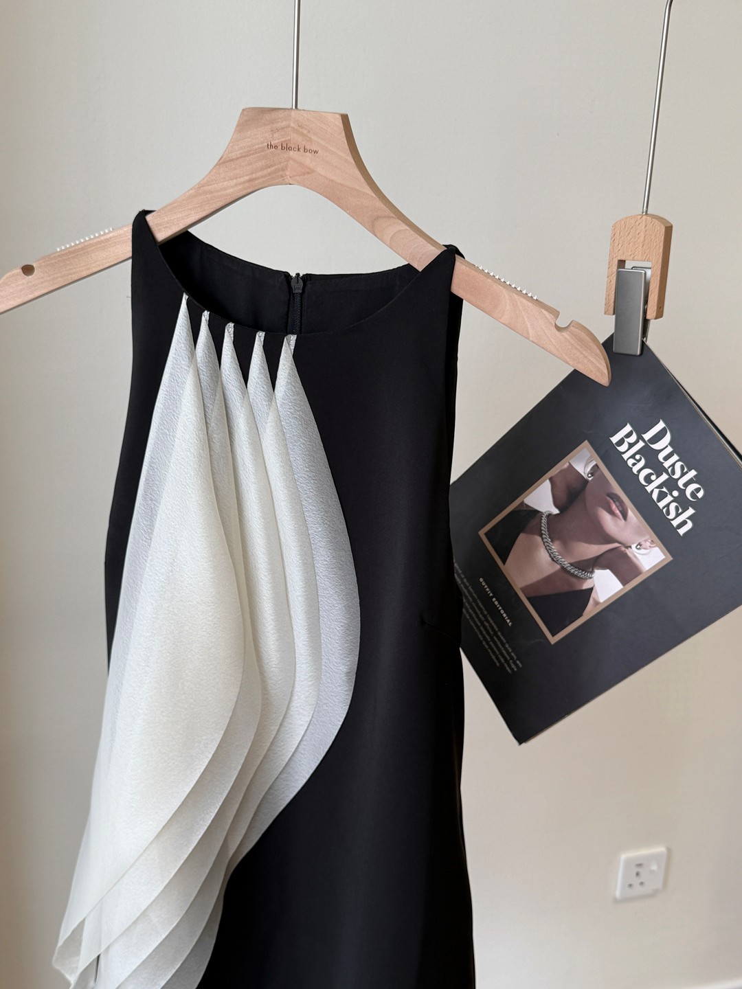 Moony Draped Fringe Mini Dress