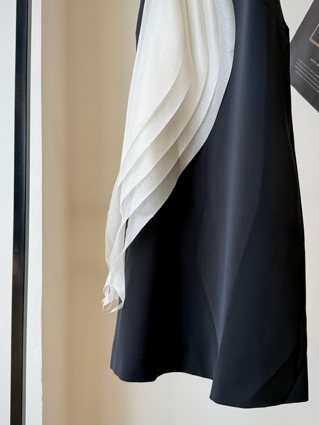 Moony Draped Fringe Mini Dress