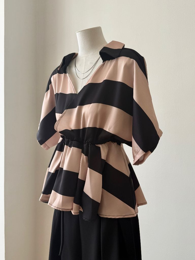 Vedha Bold Stripes Binding Top