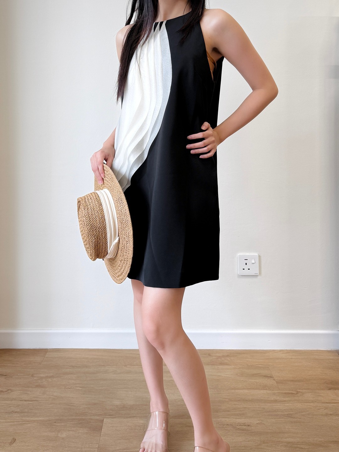 Moony Draped Fringe Mini Dress