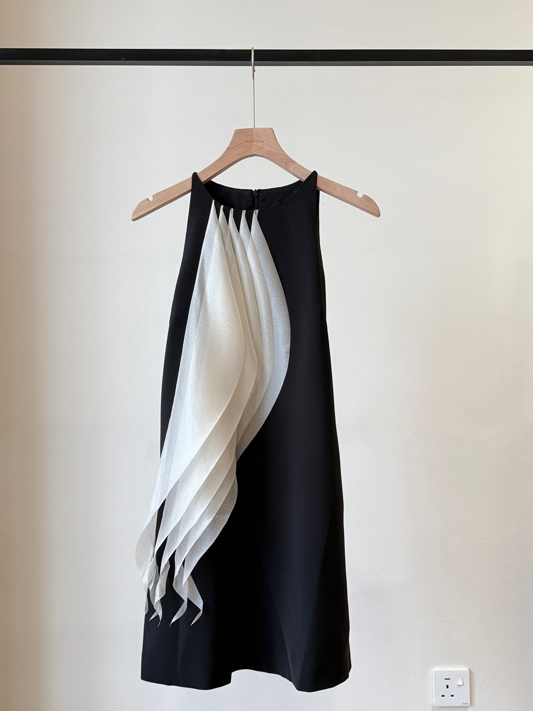 Moony Draped Fringe Mini Dress