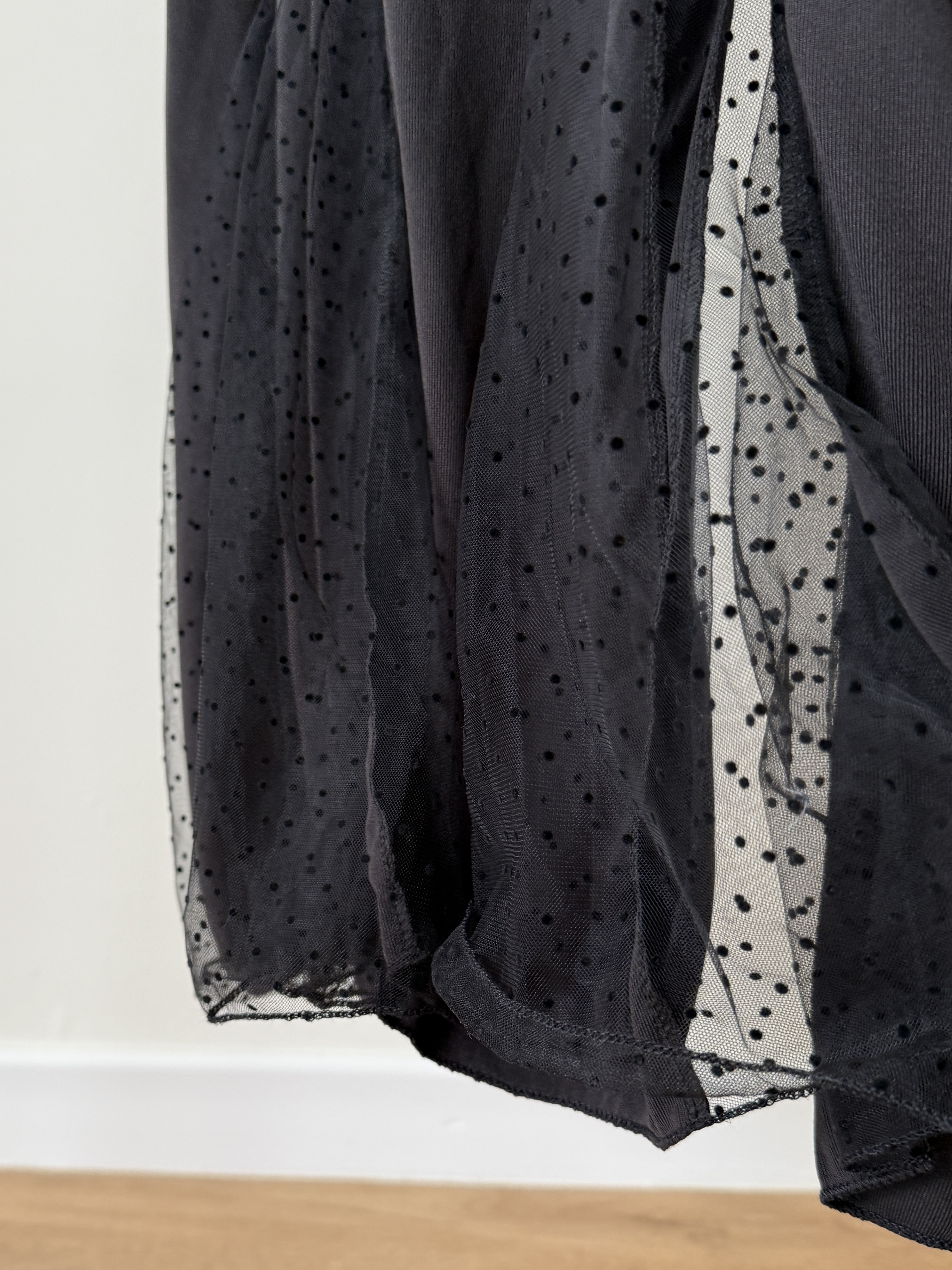 Lendy Mesh Hem T-Shirt Dress