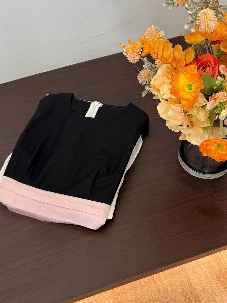 Varya Color Contrast Prom Dress