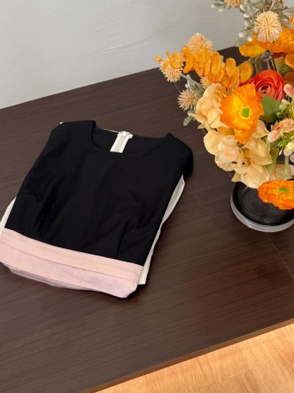 Varya Color Contrast Prom Dress