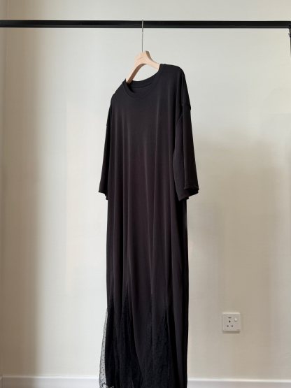 Lendy Mesh Hem T-Shirt Dress