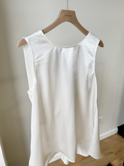 Mandy Back Knot Satin Top