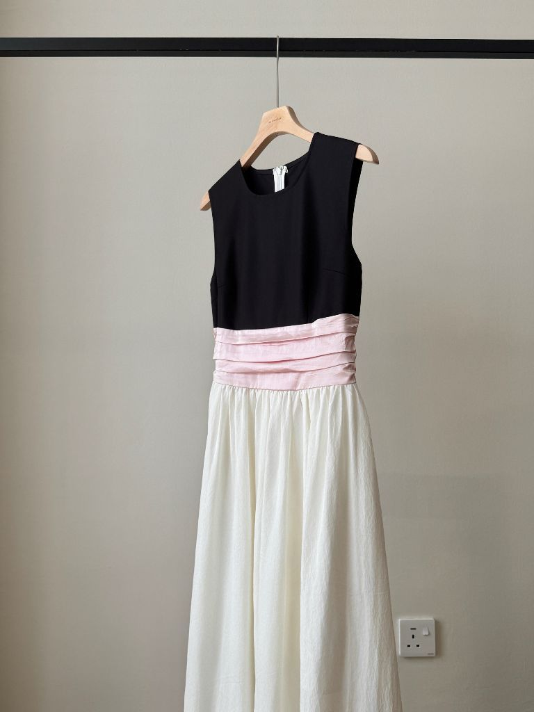 Varya Color Contrast Prom Dress