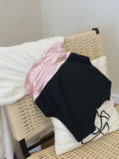 Varya Color Contrast Prom Dress