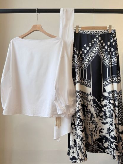 Veronica Off Shoulder Lantern Sleeve Top