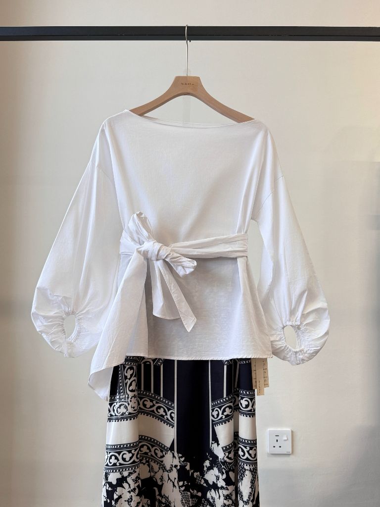 Veronica Off Shoulder Lantern Sleeve Top