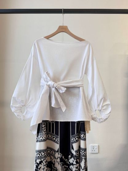 Veronica Off Shoulder Lantern Sleeve Top