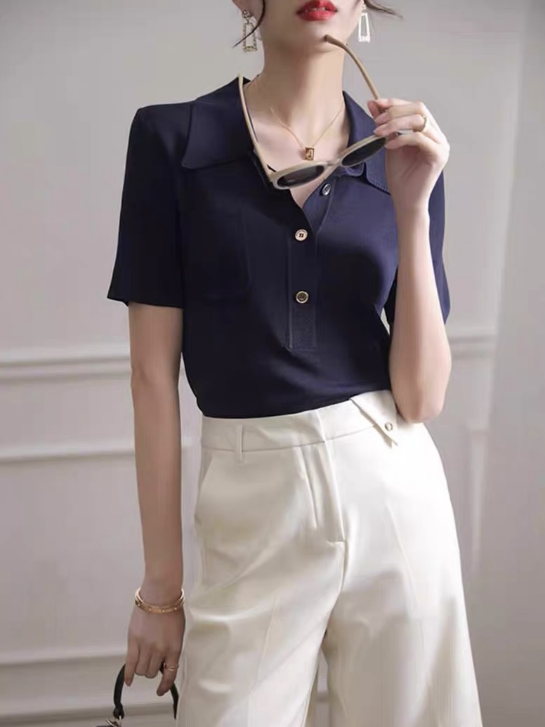 Liam Collar Knit Top