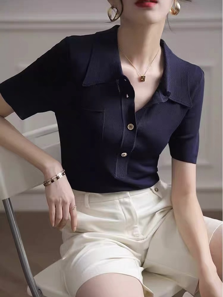 Liam Collar Knit Top