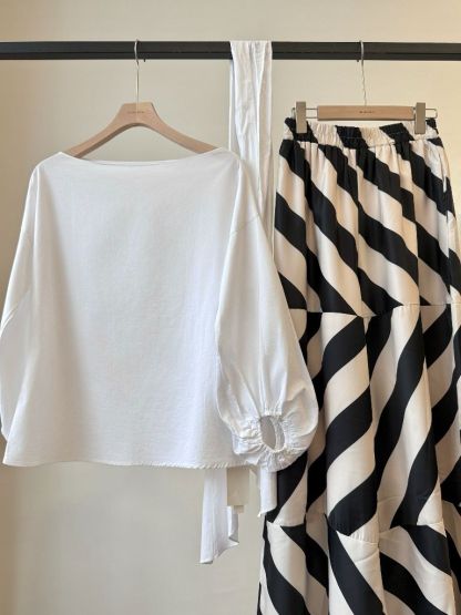 Veronica Off Shoulder Lantern Sleeve Top