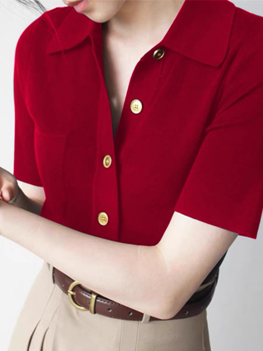 Liam Collar Knit Top