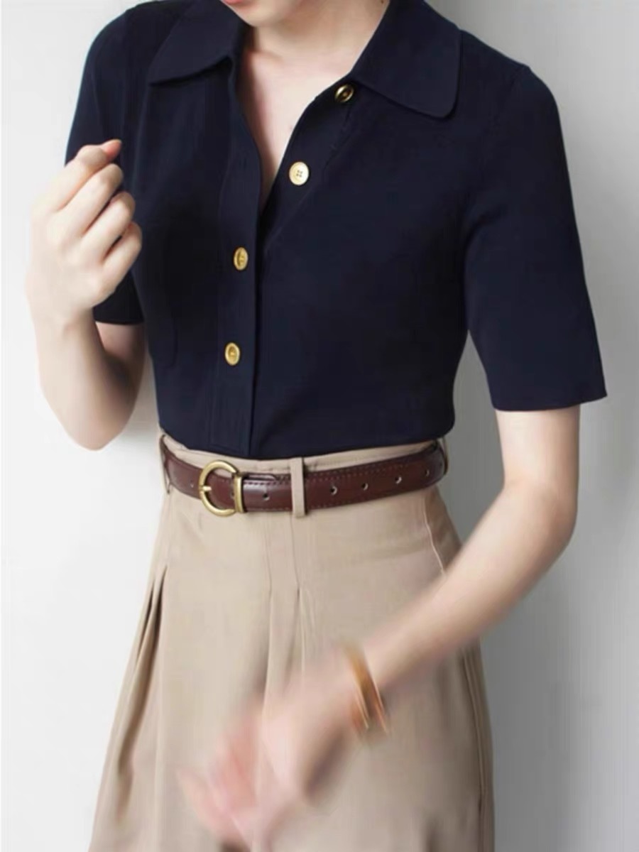 Liam Collar Knit Top