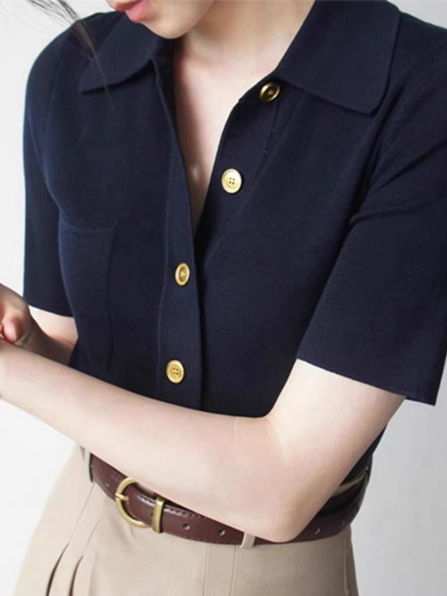 Liam Collar Knit Top