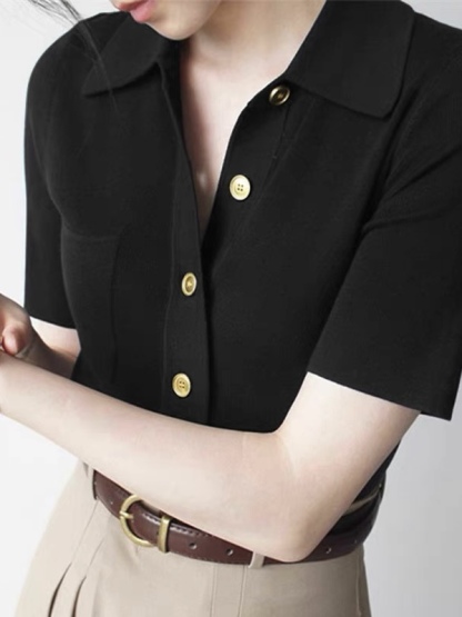 Liam Collar Knit Top