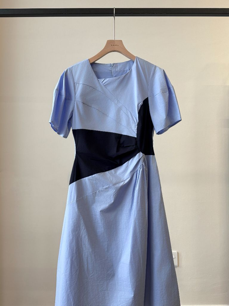 Vaeda Puff Sleeve A-Line Dress