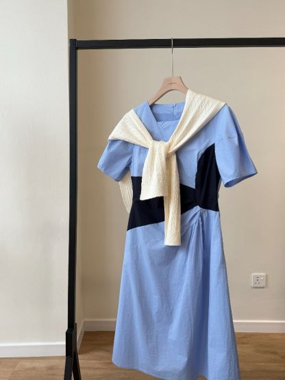 Vaeda Puff Sleeve A-Line Dress