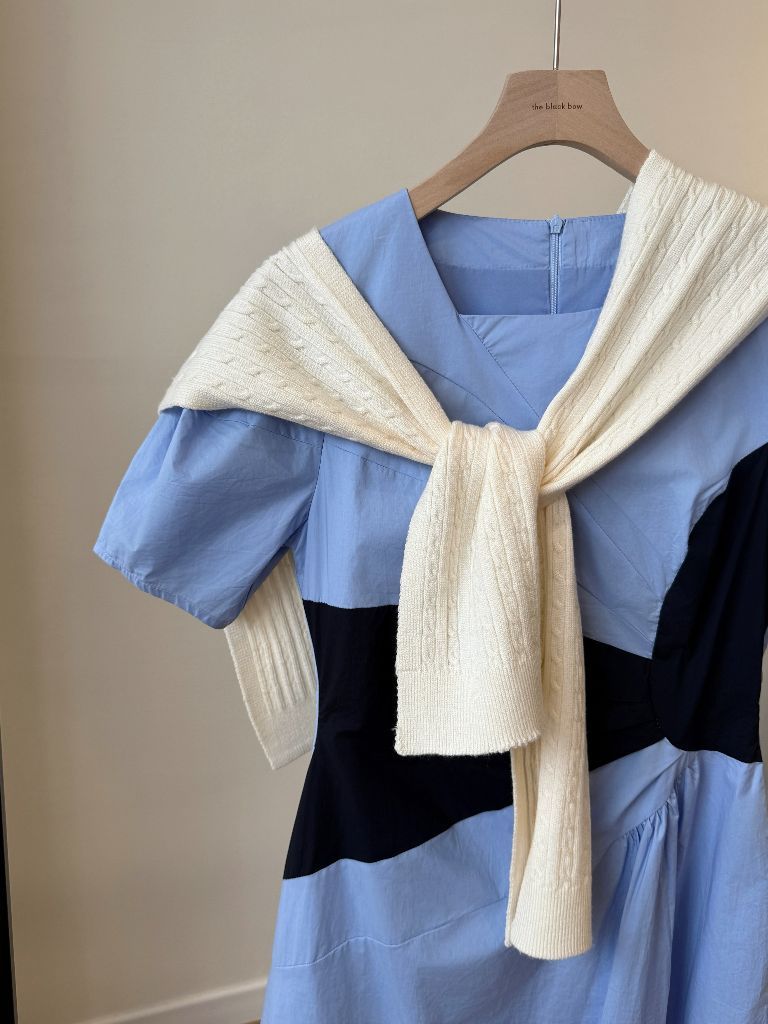 Vaeda Puff Sleeve A-Line Dress