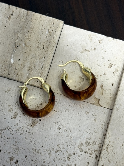 Muu-Na Amber Hoop Earrings