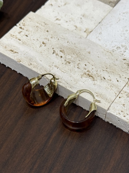 Muu-Na Amber Hoop Earrings