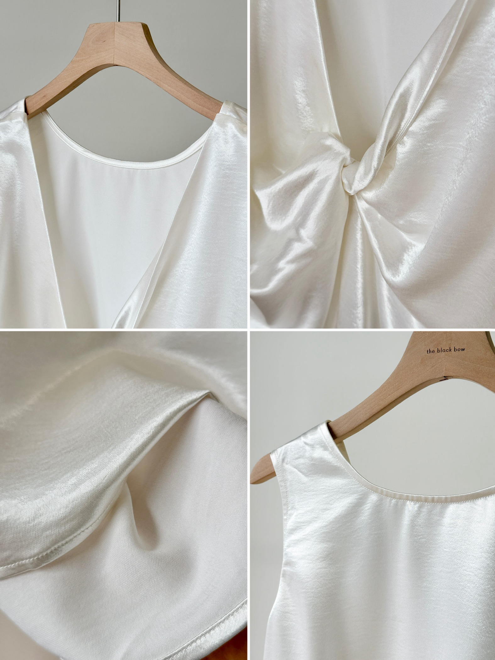Mandy Back Knot Satin Top