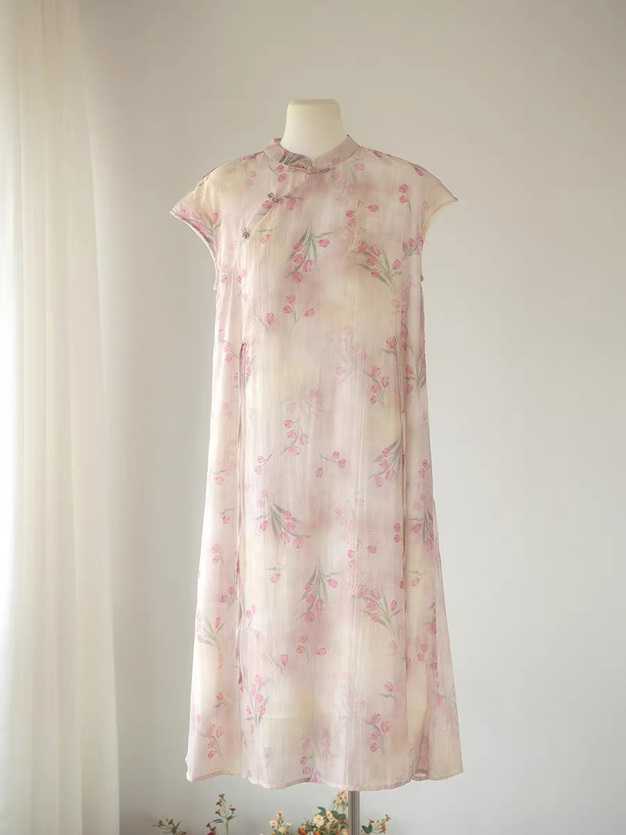 Pan An Floral Oriental Dress